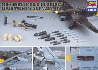 1/48 Luftwaffe Pilot & Equipment set WWII