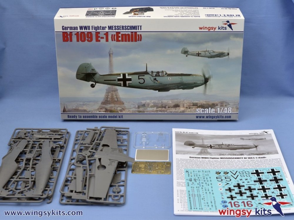 1/48 Messerschmitt Bf 109 E-1 German WWII Fighter