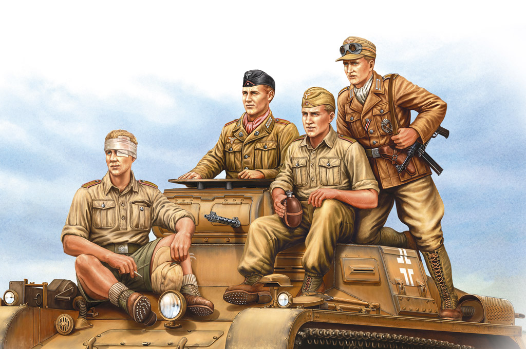 1/35  German Tropical Panzer Crew
