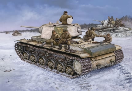 1/48  Russian KV-1 Model 1942 Heavy Cast Turret Tank