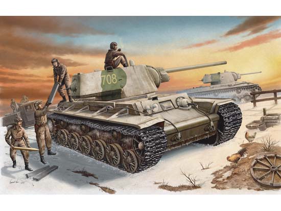 1/35 Russia KV-1 model 1942 Heavy Cast Turret Tank