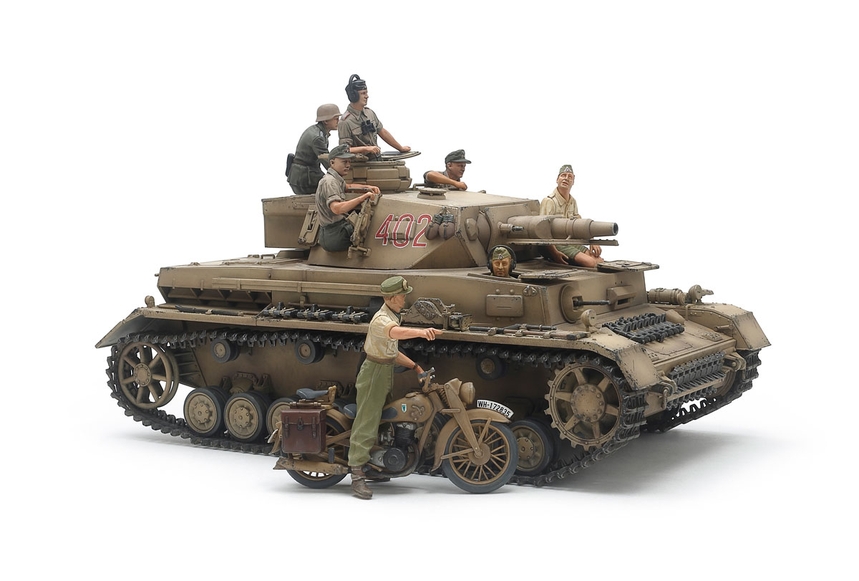 1/35 Pz.IV.F & Motorcycle N.Africa