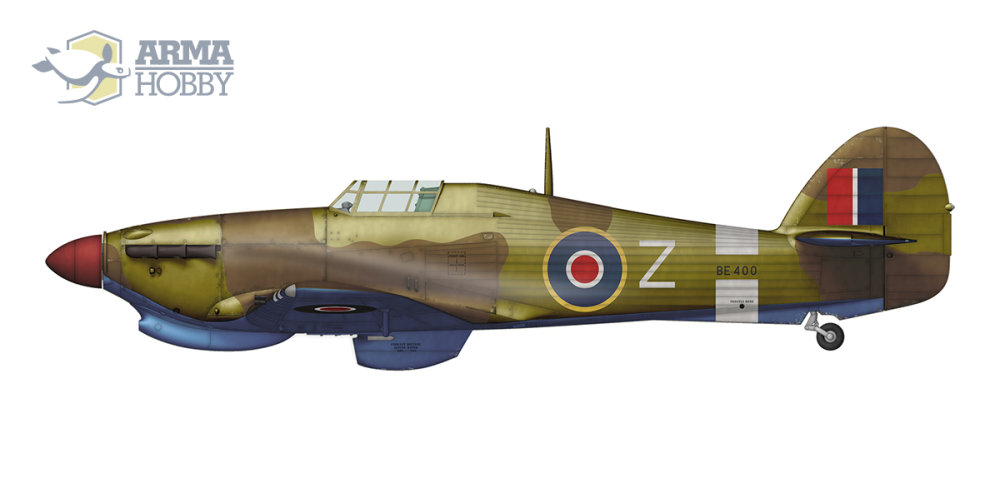 1/72 Hurricane Mk IIb Trop Model Kit (2x camo)***