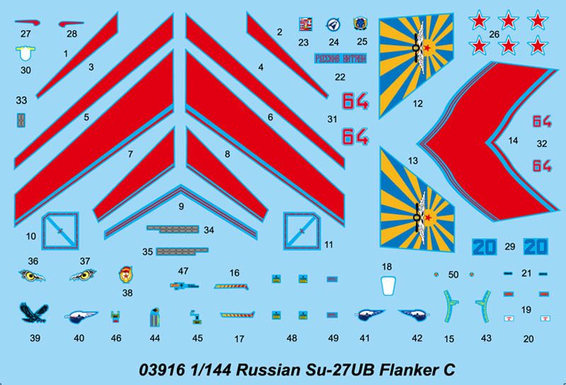 1:144 Su-27UB Flanker C
