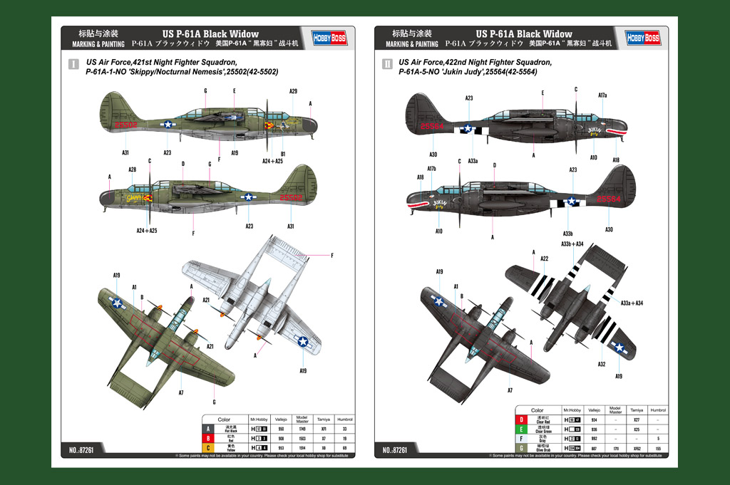 1/72 P-61A Black Widow