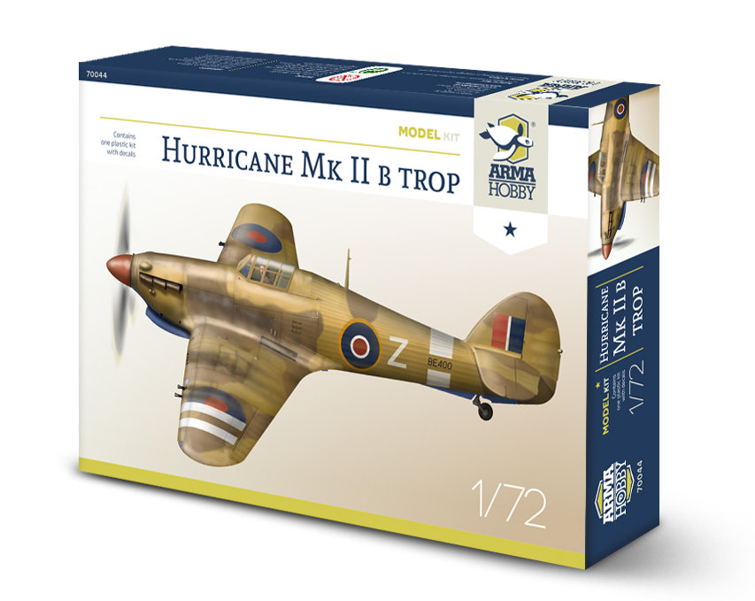 1/72 Hurricane Mk IIb Trop Model Kit (2x camo)***