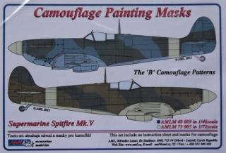 1/48 Mask Canopy S.Spitfire Mk.V Camouflage 'B'