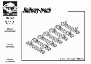 1/72 Railway track /3 pcs/