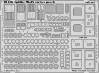 1/48 SET Spitfire Mk.IX surface panels (EDU)***