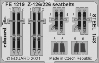 1/48 Z-126/226 seatbelts STEEL (EDU)***