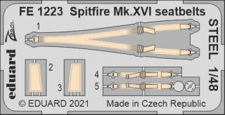 1/48 Spitfire Mk.XVI seatbelts STEEL (EDU)***