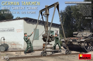 1/35 German Tankmen w/ Gantry Crane&Maybach HL 120***