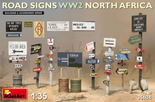 1/35 Road Signs North Africa WWII (incl. decals)***
