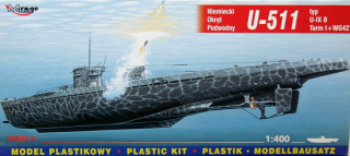 1/400 GERMAN U-BOOT U-511 - IX B ***