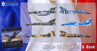 1/72 Mirage F.1 DUO PACK & Book (6x camo)