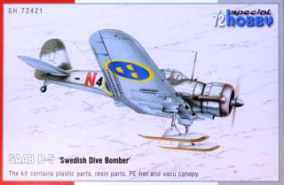 1/72 SAAB B-5 'Swedish Dive Bomber' (3x camo)***