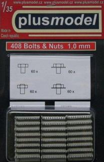 1/35 Bolts and nuts 1,0 mm (4 types, each 60 pcs.)