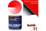 Barva ohnivě červená - lesklá