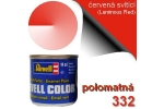 Barva červená - svítící polomatná