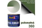 Barva kapradinově zelená - hedvábně matná