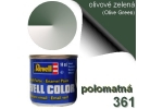 Barva olivově zelená - hedvábně matná
