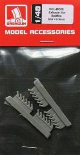 1/48 Exhaust for Spitfire late version