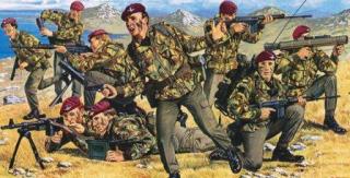 1/76 Britští výsadkáři, válka o Falklandy