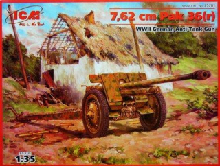 1/35 7,62 cm Pak 36(r) German Anti-Tank Gun***