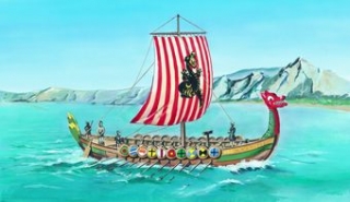 1/60 Drakkar vikingská loď