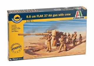 1/72 FLAK 37 AA Gun, 8.8cm Fast Assembly