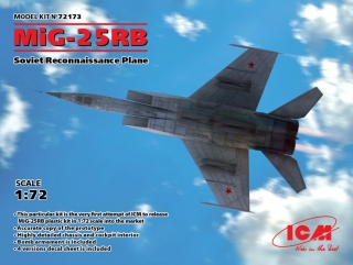 1/72 MiG-25 RB Soviet Reconnaiss.Plane (4x camo)