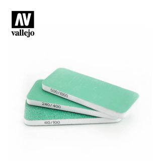 Vallejo T04003 3x brusné houbičky oboustranné (80x30x6mm)