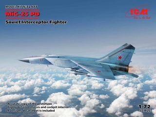 1/72 MiG-25PD Soviet Interceptor Fighter (4x camo)