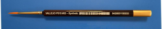 Vallejo Brush Synthetic P15003 Round Toray Brush Triangular Handle No.3