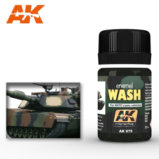 AK Weathering AK075 WASH FOR NATO VEHICLES (35ml) 