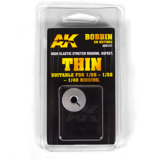 AK AK9137 ELASTIC RIGGING BOBBIN: THIN (20m)