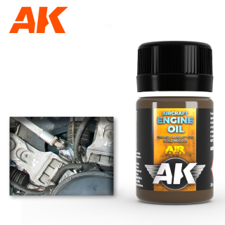 AK AIR Weathering AK2019 AIRCRAFT ENGINE OIL (35ml) 
