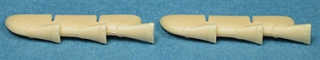 1/48 Hurricane Mk II / Spitfire Mk V Exhausts - HASEGAWA