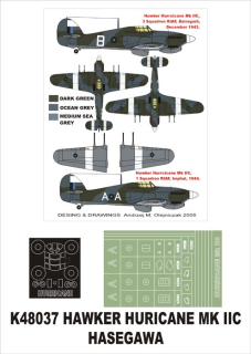 1/48 Hawker Hurricane IIC - maska