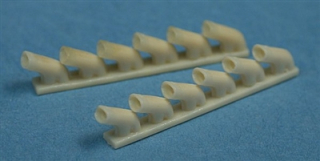 1/48 Hawker Typhoon Exhausts (fits Hasegawa kits)