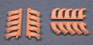 1/48 De Havilland Mosquito 5 Stack Exhausts (fits Tamiya kit #61062 & #61066)