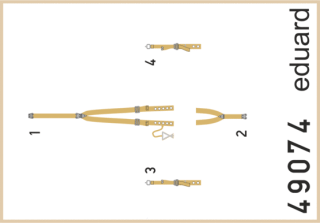 1/48 SET Spitfire Mk.VIII seatbelts SUPERFABRIC***