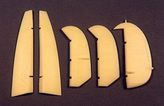 1/48 1/48 Supermarine Spitfire Mk Vb Control Surfaces (Tamiya Kit # 61033 and #61035)