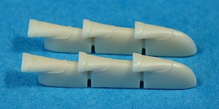 1/48 Supermarine Spitfire Mk VB Exhausts (fits Tamiya Kit #61033 & #61035)
