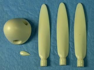 1/48 Supermarine Spitfire Mk II / V Rotol 3-Blade Prop & Blunt Spinner (fits Tamiya & Hasegawa kits)