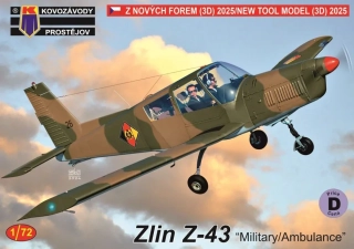 1/72  Zlin Z-43 Military / Ambulance (4x camo)