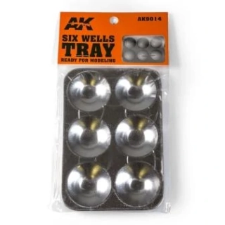 AK TOOLS AK9014 Hliníková paletka (6 kalíšků)