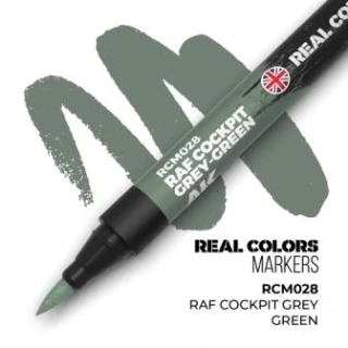 AK REAL COLORS MARKER RCM028 RAF COCKPIT GREY-GREEN