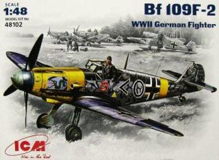 1/48  Messerschmitt Bf- 109 F2 WWII German fighter
